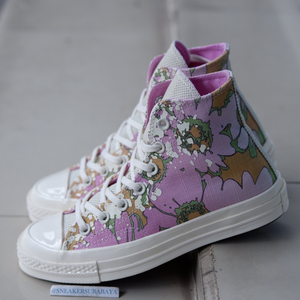 Converse Chuck Taylor 1970s Hi Crafted Florals Pink CT 70s CT 70