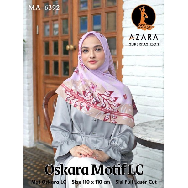 [Segi Empat] OSKARA  MOTIF••kerudung segi empat motif