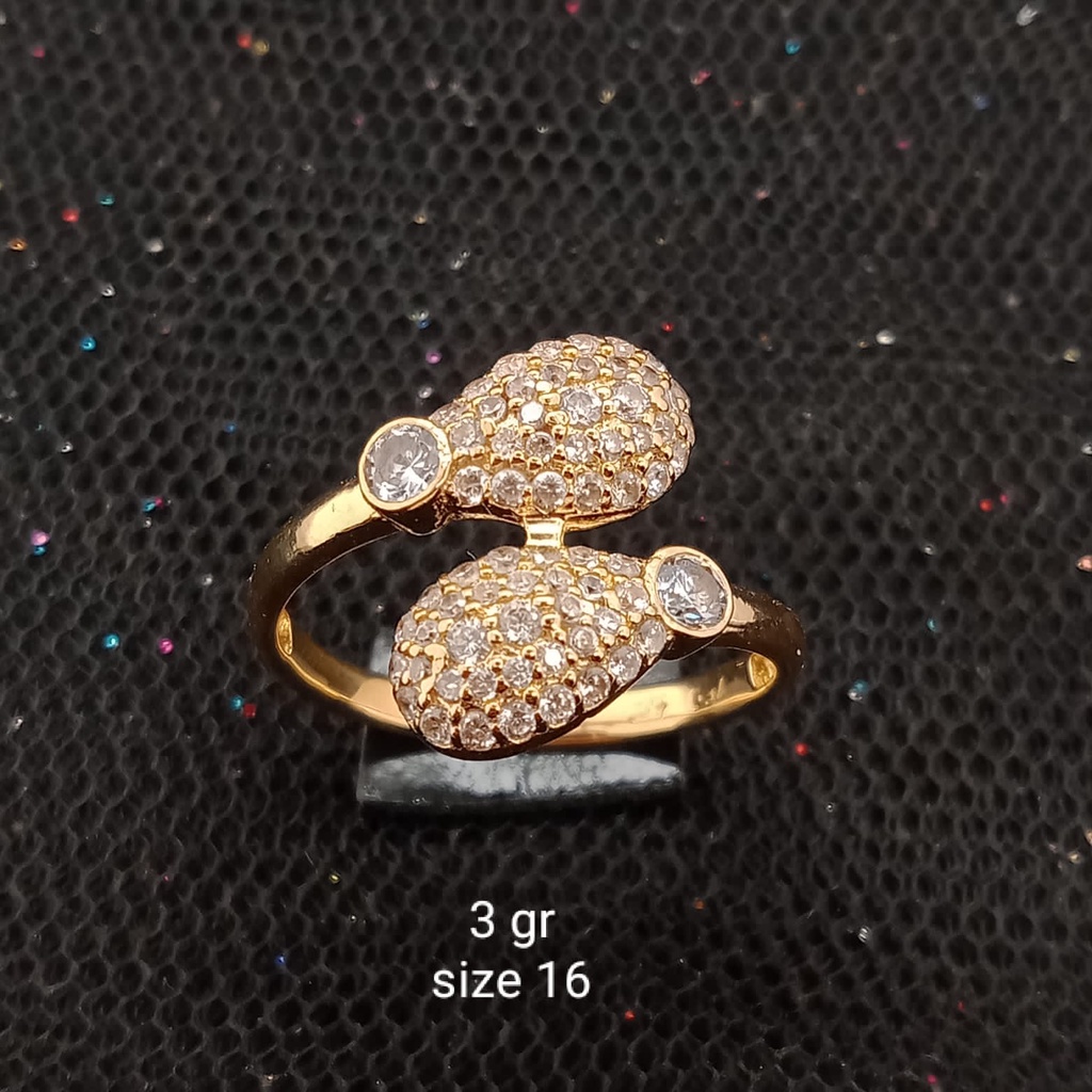 Cincin emas 17K  - 3 gr kadar 750 - 3951