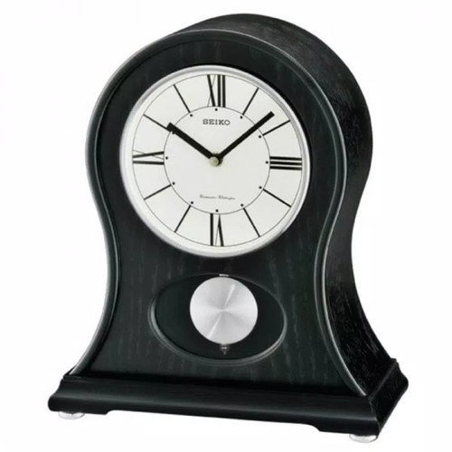 jam meja seiko qxq027 kayu original pendulum