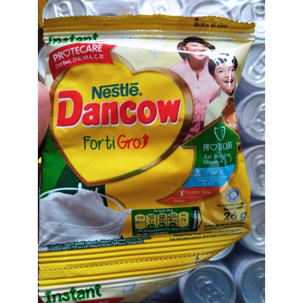 

Dancow Putih Renceng 1 Rcg isi 10 susu bubuk instan fotigro
