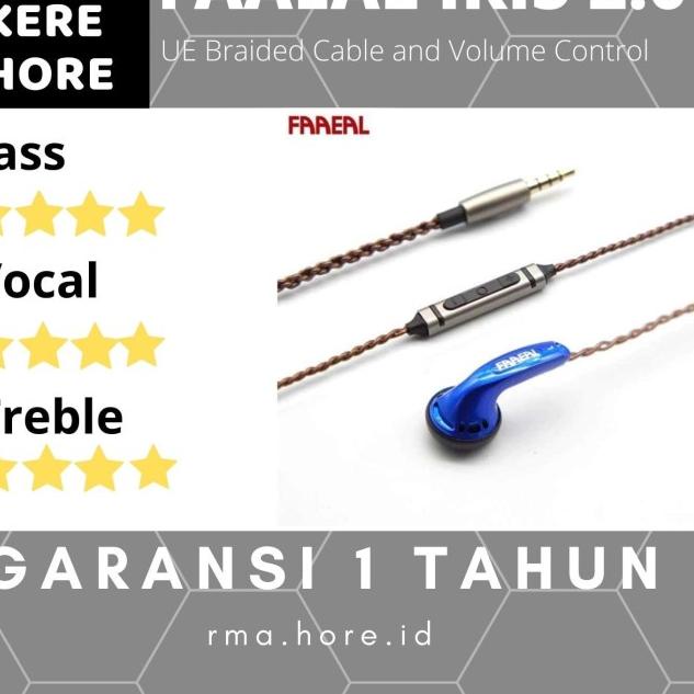 FAREAL -Iris - 32 Ohm - Earbud Mic Version - transparant