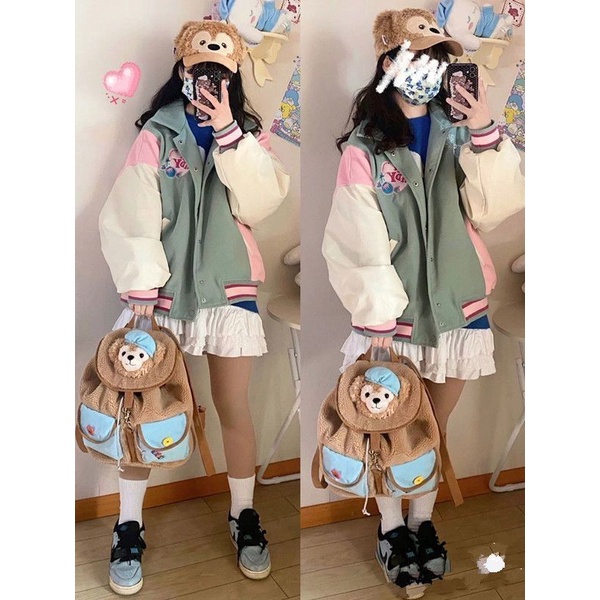 Sera 2022 Baru Disney Star Delu Duffy Bear Lingna Belle Tas Sekolah Lucu Mewah Ransel Liontin Tas