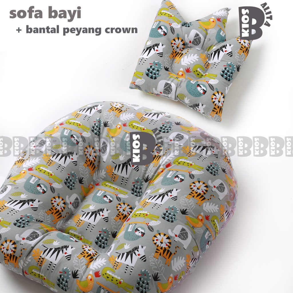 PAKET KASUR BAYI MULTIFUNGSI SOFA BAYI + BANTAL PEYANG CROWN BABY [TERMURAH]  TEMPAT TIDUR BAYI MATRAS BAYI KASUR BAYI SET