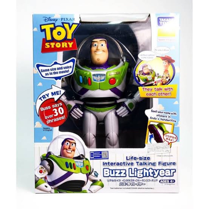 Takara Tomy Toy Story Buzz Lightyear Action Figure real size