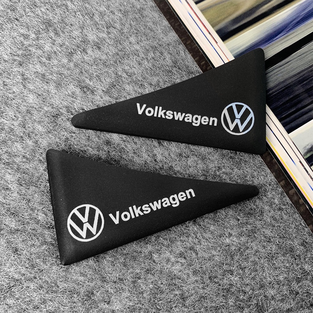 Volkswagen Mobil Volkswagen Stiker Perlindungan Sudut Pintu Mobil Anti Tabrakan Gores Karet Silikon Logo VW Volkswagen Golf Polo Passat Tiguan Jetta Tiguan