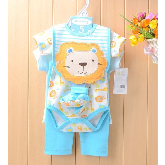 ♥BabyYank♥ Set 4in1 Bayi - Jumper Slaber Baju Celana Bayi 4in1 Set CarterLove, Payifang Import SNI