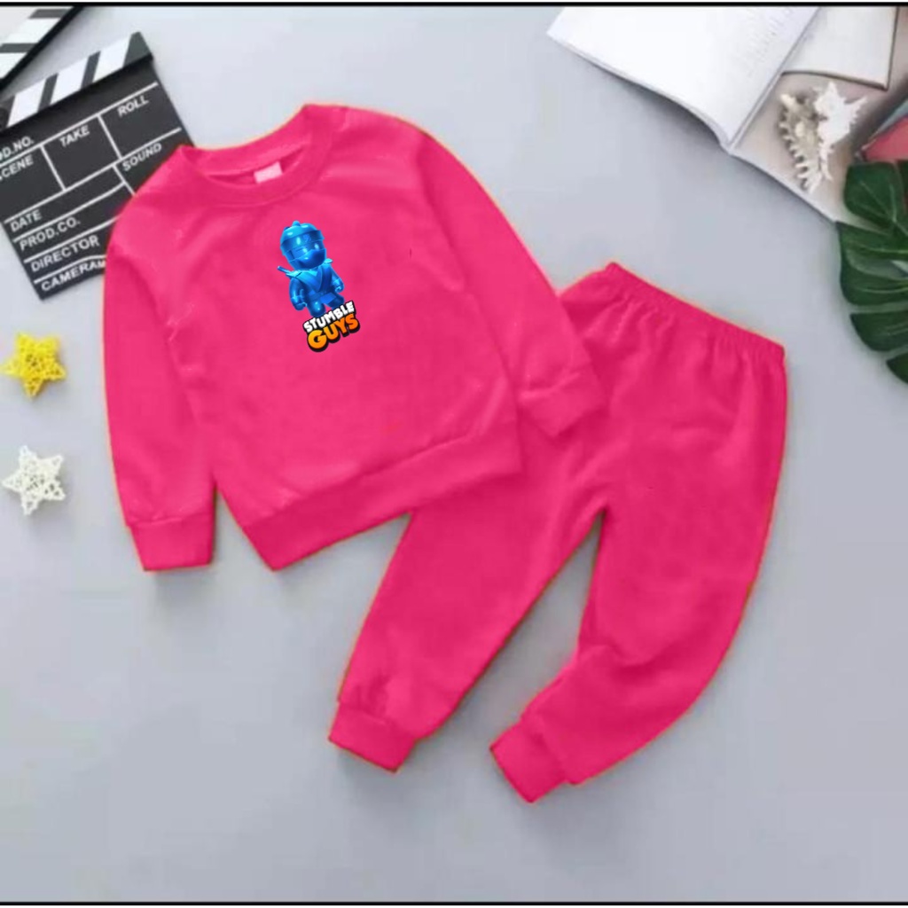 Setelan Sweater Anak Stumble Dinamitron Basic Oblong/Set Sweater Anak/COD