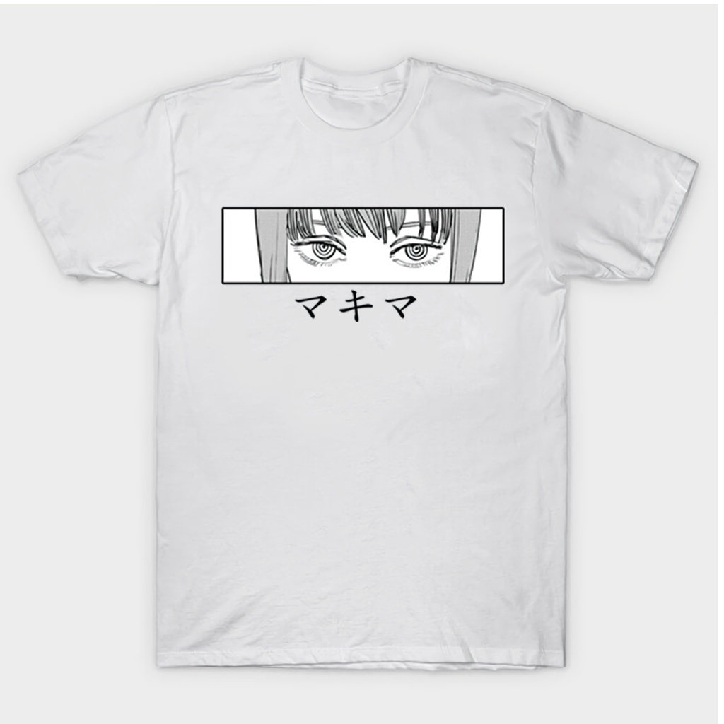 Tshirt Makima Eyes Anime Manga Chainsaw Man Premium Unisex