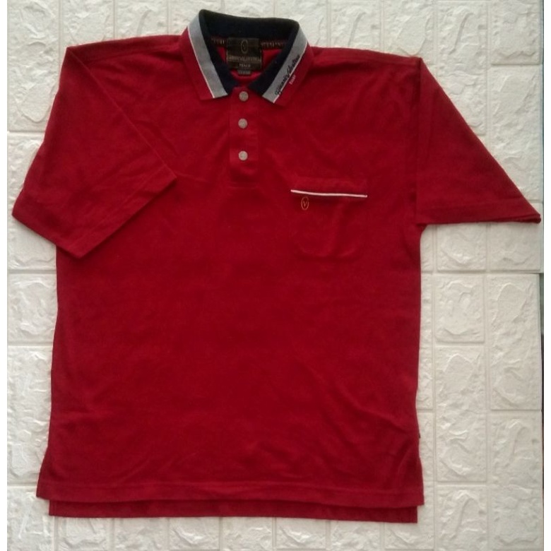 kaos kerah gianni valentino preloved/kaos polo second/kaos kerah italy
