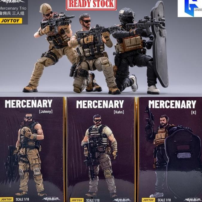 JOYTOY Mercenary Team 1/18 - K JT1835 - Johnny JT1842 - Kahn JT1859