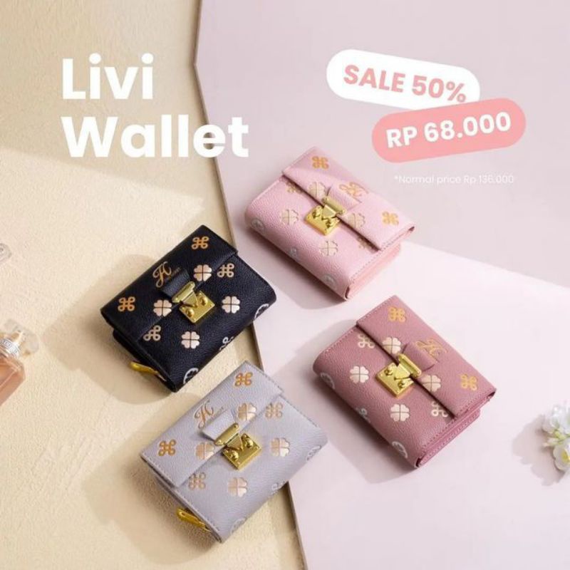 Livi Wallet Jims Honey Dompet Kecil Lipat Wanita Import