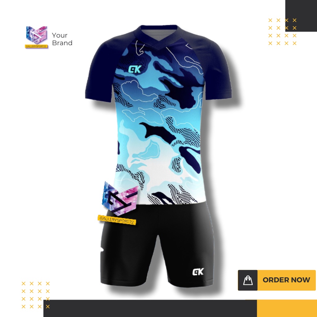 1 SET PAKAIAN OLAHRAGA PRIA BAJU FUTSAL KAOS LARI BAJU JOGGING MURAH BADMINTON VOLLY