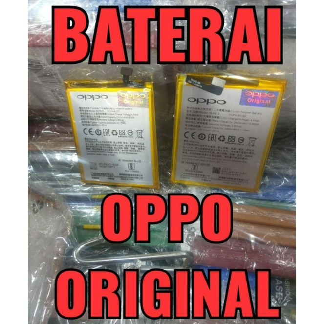 Baterai Oppo Original BLP551 / BLP553 / BLP563 / BLP565 / BLP573 / BLP601 / BLP605 / BLP615 / BLP619 / BLP631 / BLP673 / BLP711 / BLP727 / BLP729 / BLP681 / F1 / F1S / F3 / F5 / A1K / A3S / A5 2020 / A5S / A7 / A9 2020 / A12 / A37 / A39 / A57 / A59Orginal