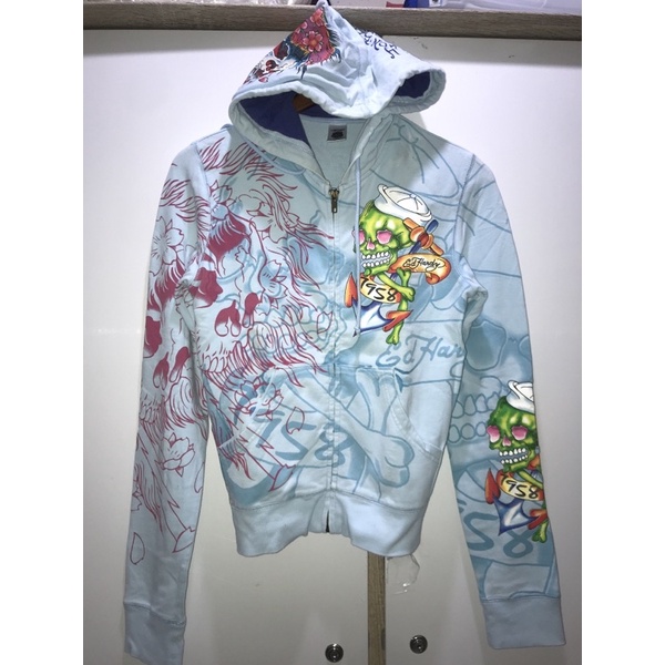 Preloved Ed Hardy outer zipper hoodie Ld 90-100 pjg 58