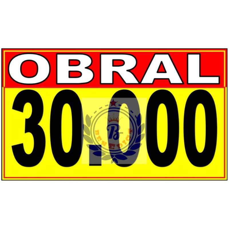 

karton harga obral nominal 30rb