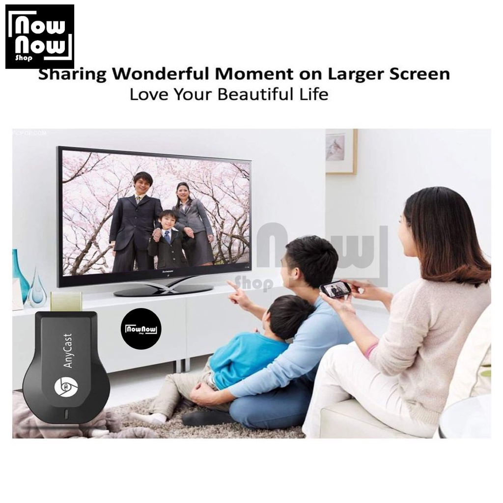 AnyCast M4 Plus Chromecast HDMI Android Dongle Wifi Receiver Smartphone to TV WIFI Display HDMI Receiver Penghubung TV HDMI Screen Mirroring Wireless Display