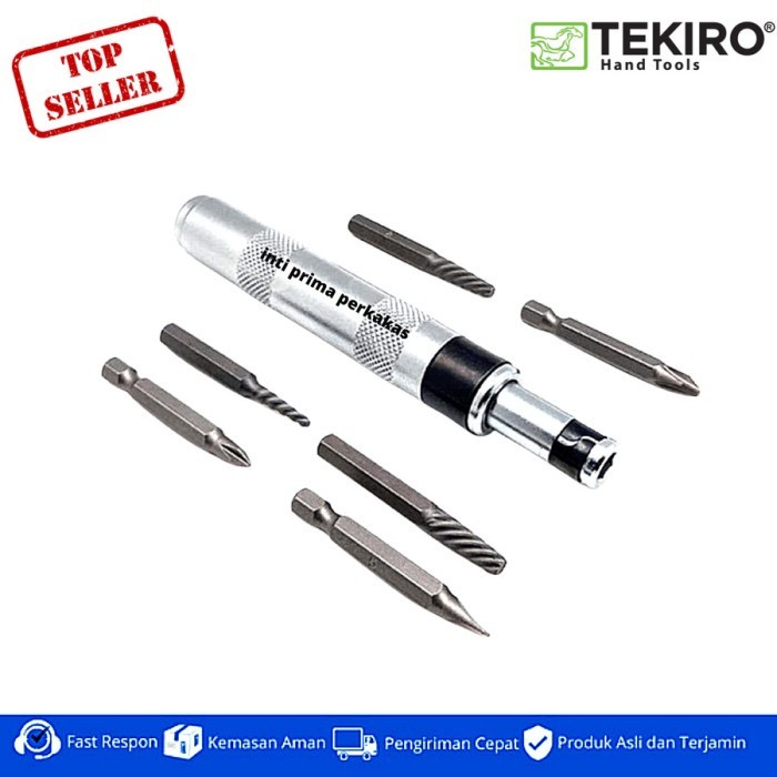 [BISA COD] Tekiro Obeng Ketok 7 Pcs Mini /Obeng Ketok Set /Tools - Alat Perkakas / Perlengkapan Ruma