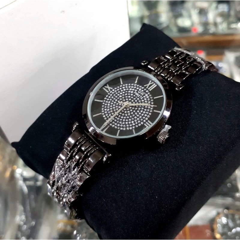 Jam Tangan Wanita Bulat Mewah Diamond Tali Rantai Stainliss / Jam Tangan wanita Tahan Air Murah / Jam Tangan Wanita Kekinian model Analog Quarsa / Jam Tangan Wanita Mirete Original Bahan import