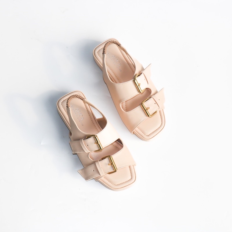 Alica - Allesia Sandal Wanita Tali Cream