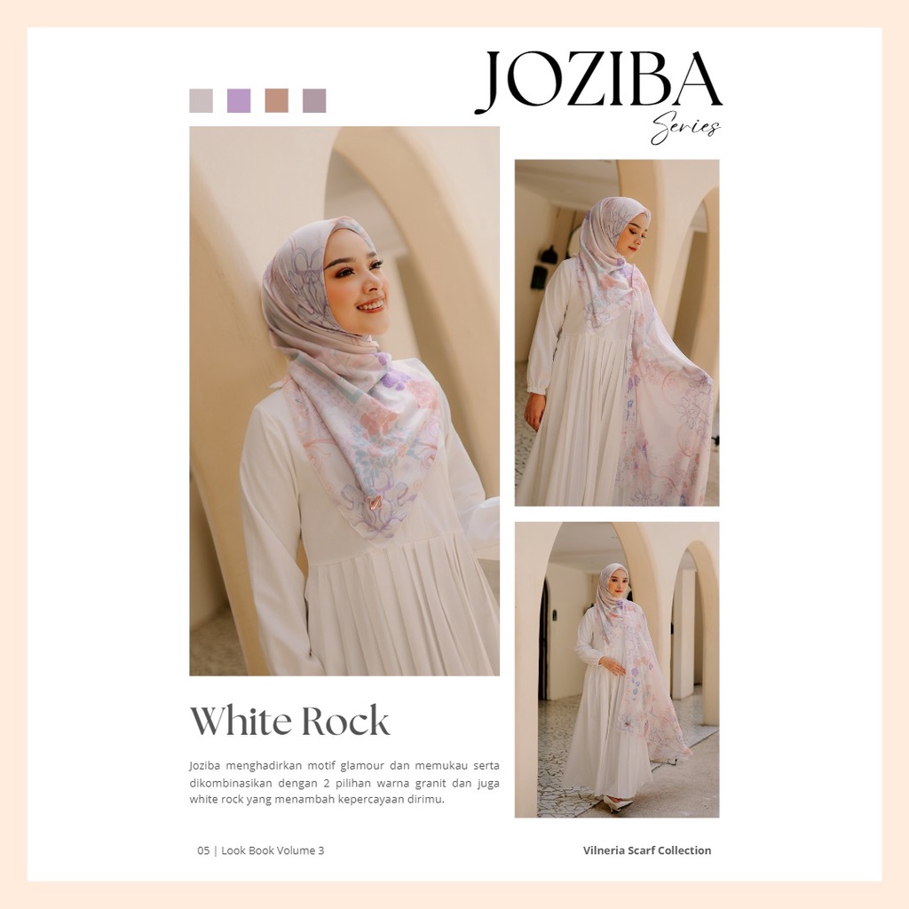 Hijab JOZIBA Series Vilneria Scarf Collection|| Hijab Premium || Hijab Segi Empat