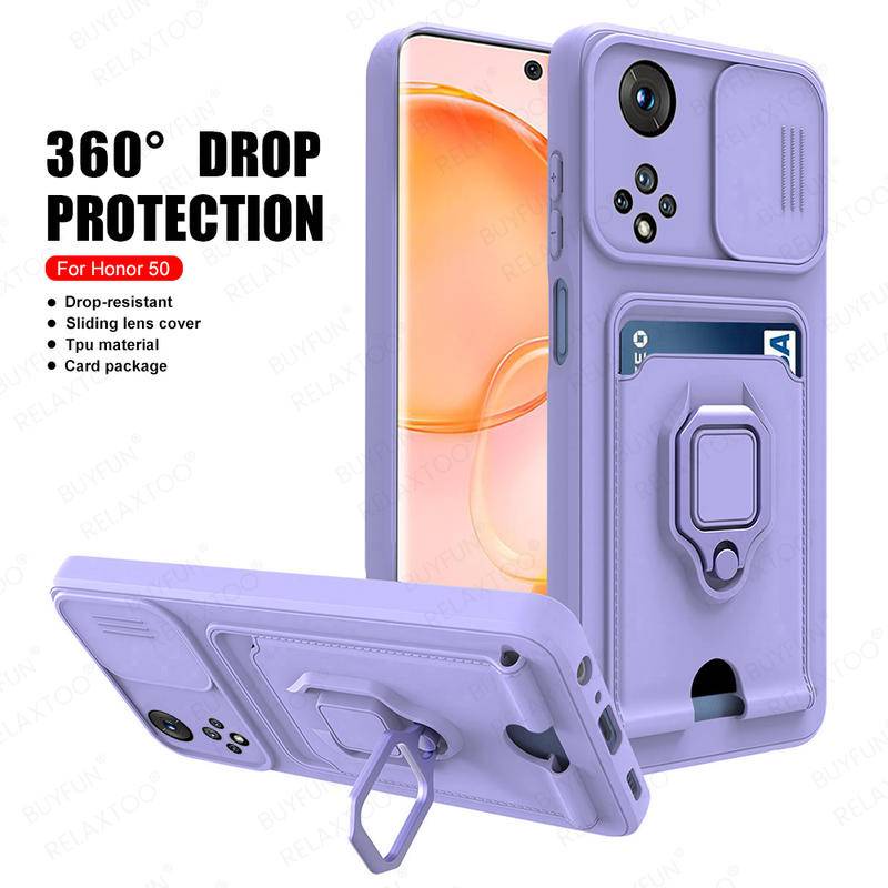 Case Pelindung Lensa Kamera Model Geser Magnetik Untuk Huawei Honor 8A 50 X8 X30i SE Y6P Y6 Y5 Y7 2018 2019 Nova 9 SE