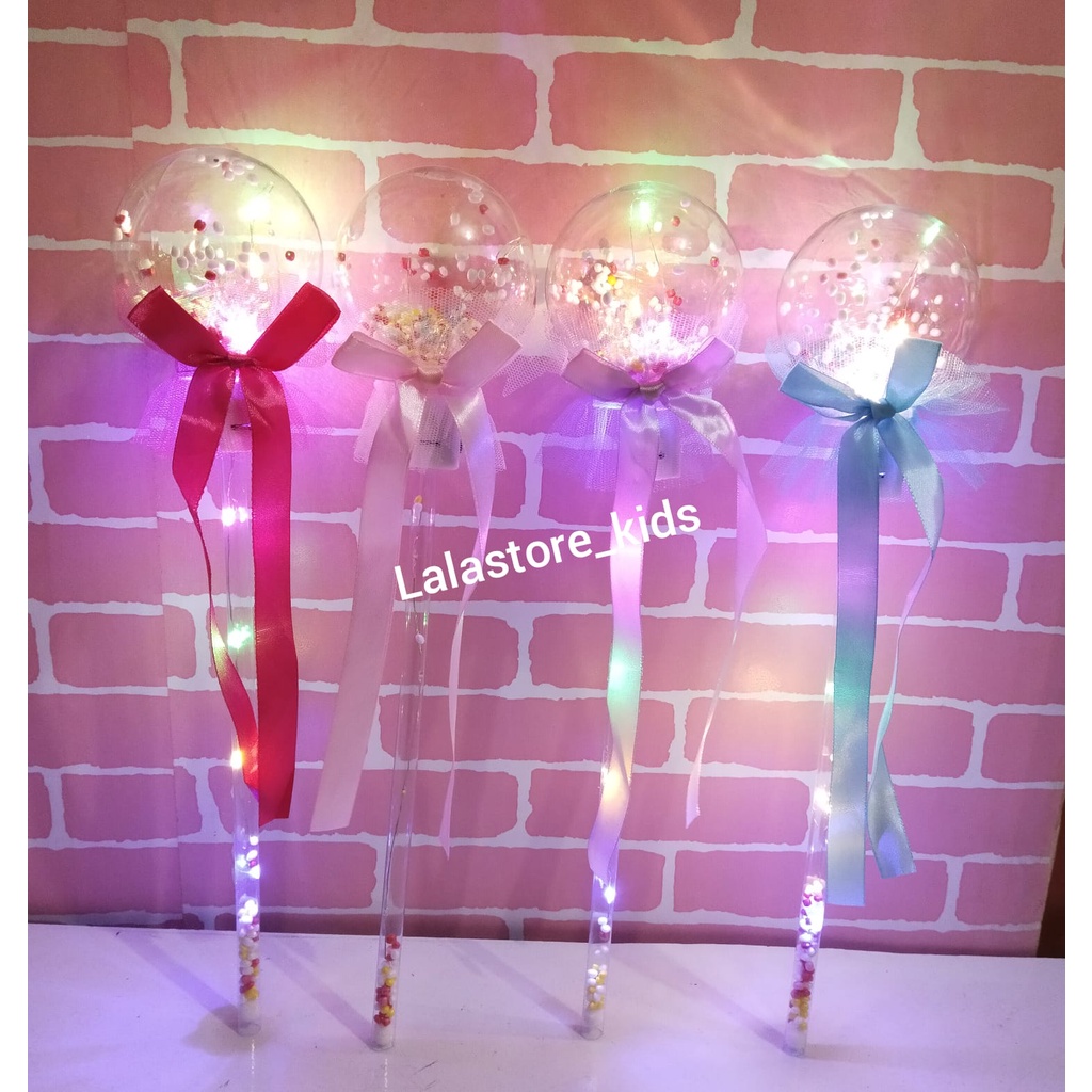 Tongkat Lampu/Tongkat  Princess Anak LED //Glowing Stick Transparan/Tongkat Lampu