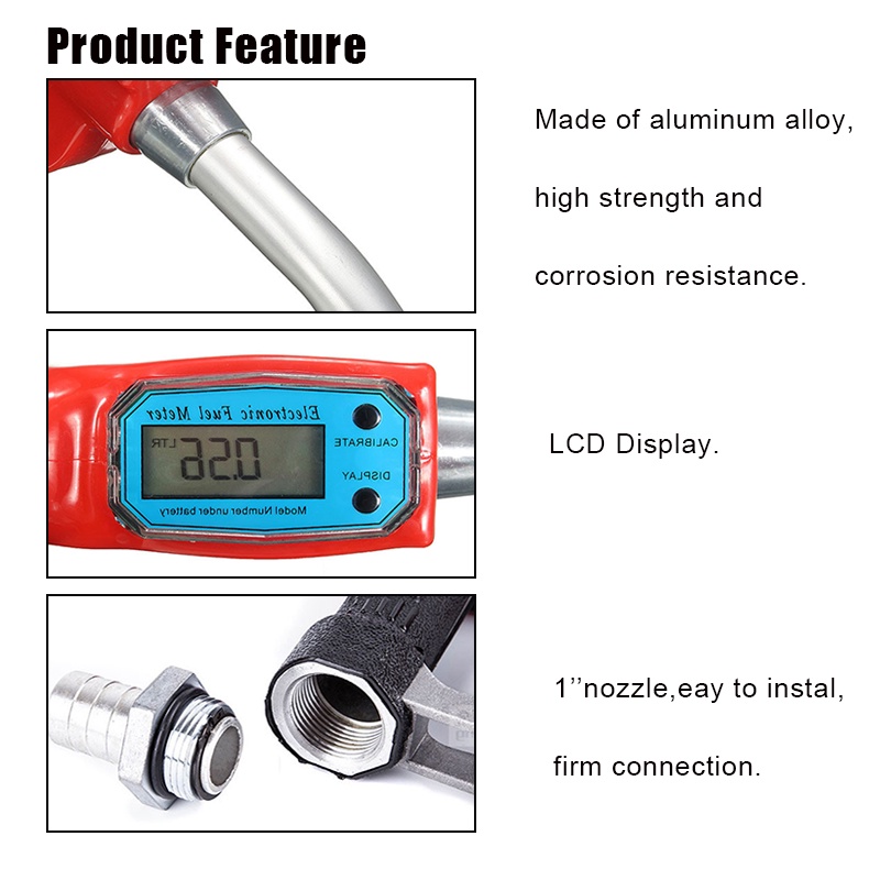 Digital Flow Meter Fuel Oil Refueling Gun/Nozzle Gun Refueling/Digital Meter Fuel Nozzle Gun