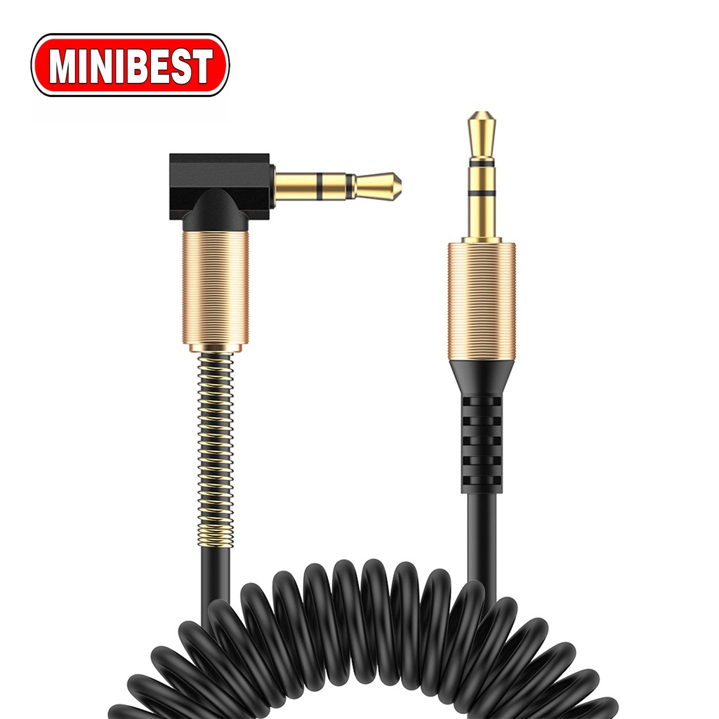 [MB] Kabel AUX Spring HiFi 3.5mm 4.9 Male Ke Male Untuk Headphone / MP3 / 4 / Handphone