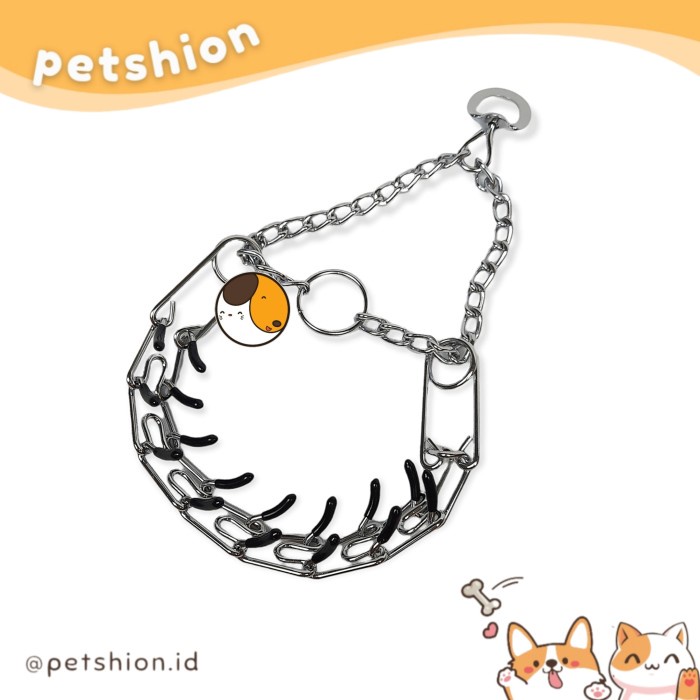 Lace Petshion Kalung Rantai Collar Duri Hewan Anjing Kucing