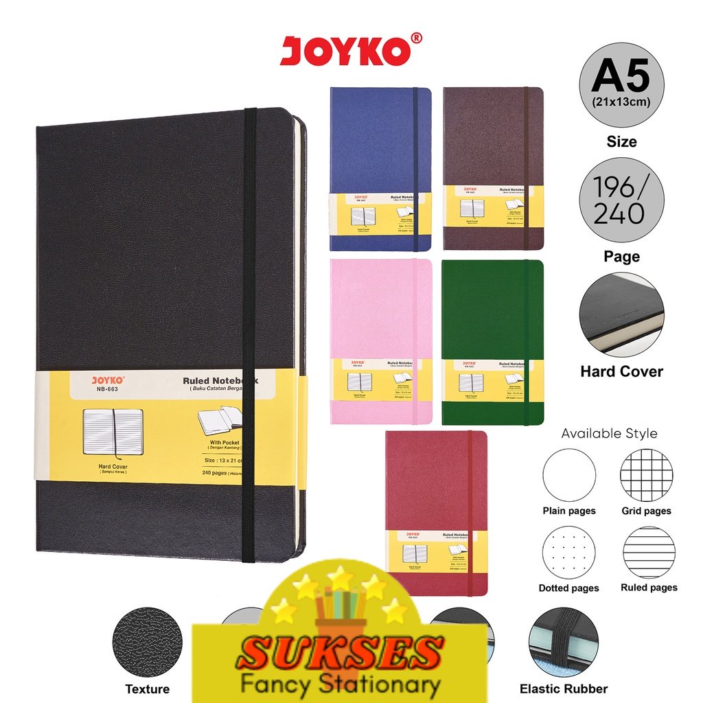 

Notebook NB 663 Buku Tulis Catatan Diary Agenda Joyko Hard Cover