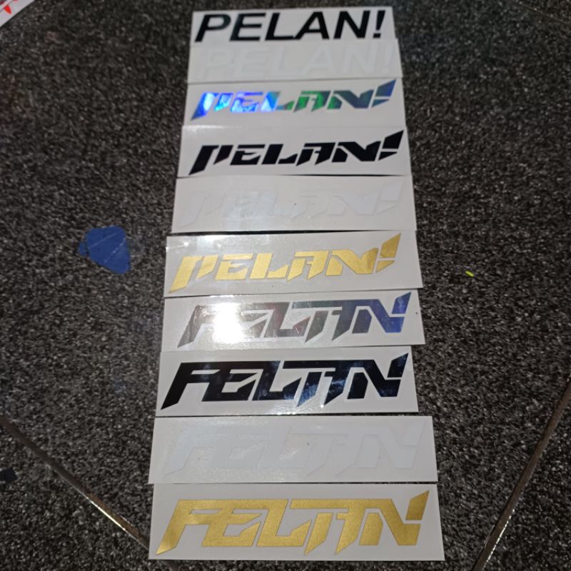 Sticker Motor Pelan! Sticker Pelan! Stiker Pelan!