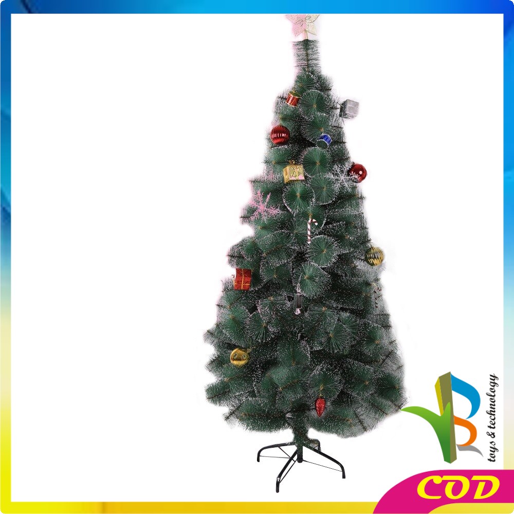 RB-C15 Pohon Natal 90CM 3F Jarum Dekorasi Rumah Artificial Hiasan Natal Ornamen Tanaman Hias Impor