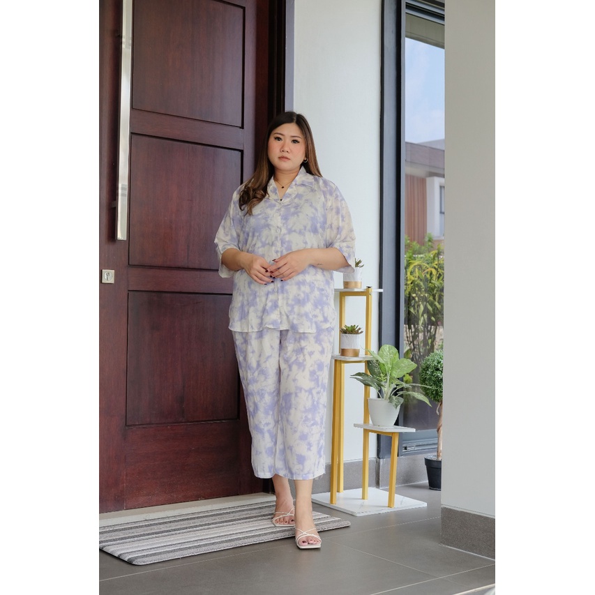 BIGWELL SETELAN 7/8 MOTIF - BIGWELL SETELAN WANITA BIGSIZE - BIGWELL SETELAN JUMBO