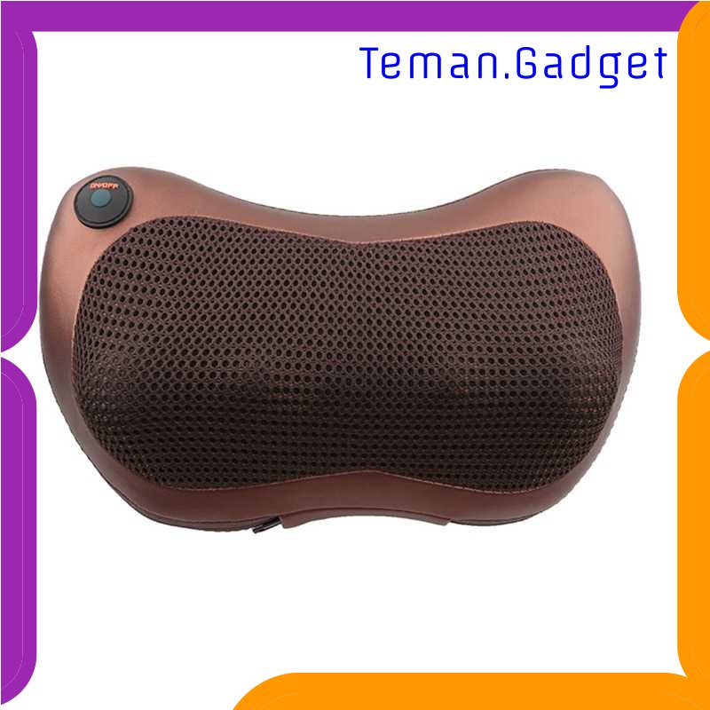 TG-TRV RUOKEY Bantal Pijat Shiatsu Heat Neck Massage 8 Head 1 Button - 8028