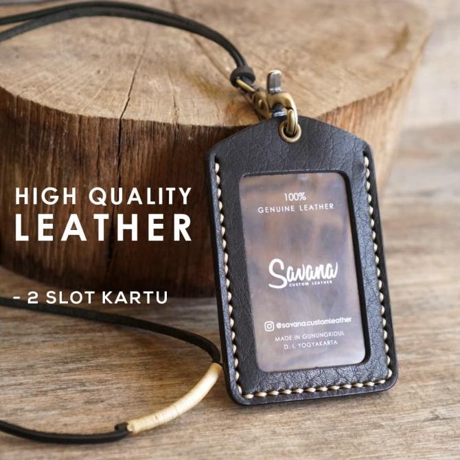 

ID Card / Name Tag Holder / Dompet Id Card Kulit - ICHV2 -HITAM