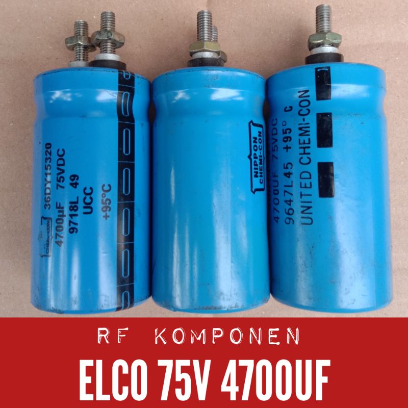 ELCO ORIGINAL 75V 4700UF