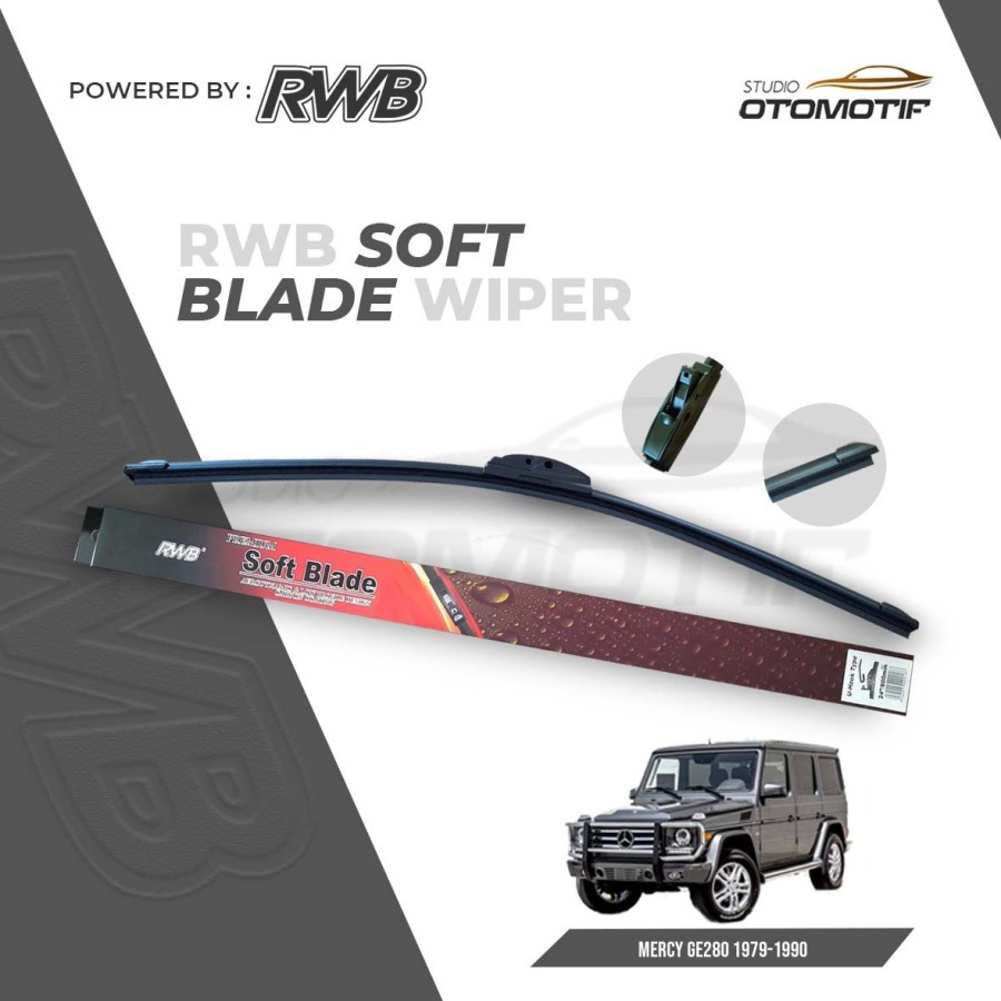 RWB S52 WIPER Mercy GE280 1979-1990 SOFT FRAMELESS WIPER GE280