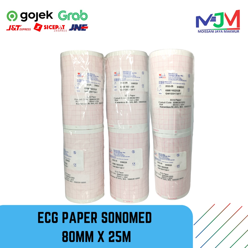 Kertas Ekg 80 x 25m 80 x 25 Kertas Ekg Roll Kertas Ecg Kertas Ecg Roll Ekg Roll 80mm x 25m Kertas Ek