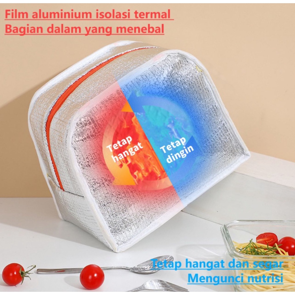 T24 - Keola Kids Waterproof Cooler Bag Character / Tas Bekal Makanan Anak / Cooler Bag Children Lunch Box Aluminium Foil