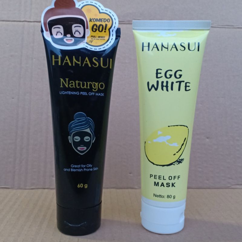 Paket Combo Hanasui ( Egg White + Naturgo Lightening Peel off )