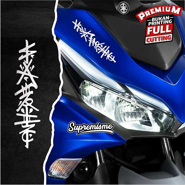 Stiker Kanji Jepang / Sticker Kanji Jepang Aerox vario nmax pcx / Stiker kanji beat scoopy vespa genio / Sticker Motor Kanji Jepang Aerox vario nmax pcx Glossy Waterproof / Sticker Hologram Kanji Jepang Aerox vario nmax pcx Terbaru