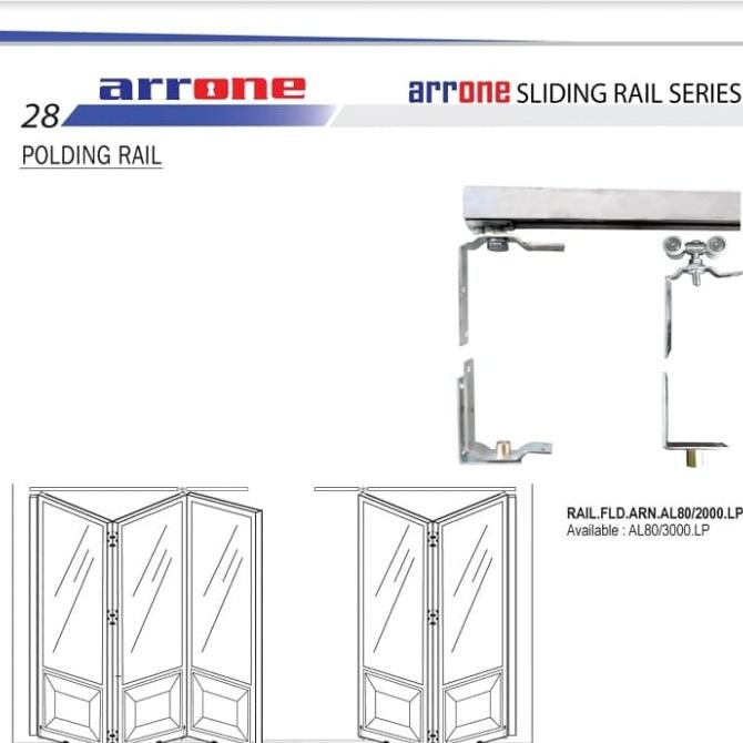 Rel Pintu Lipat Alumunium