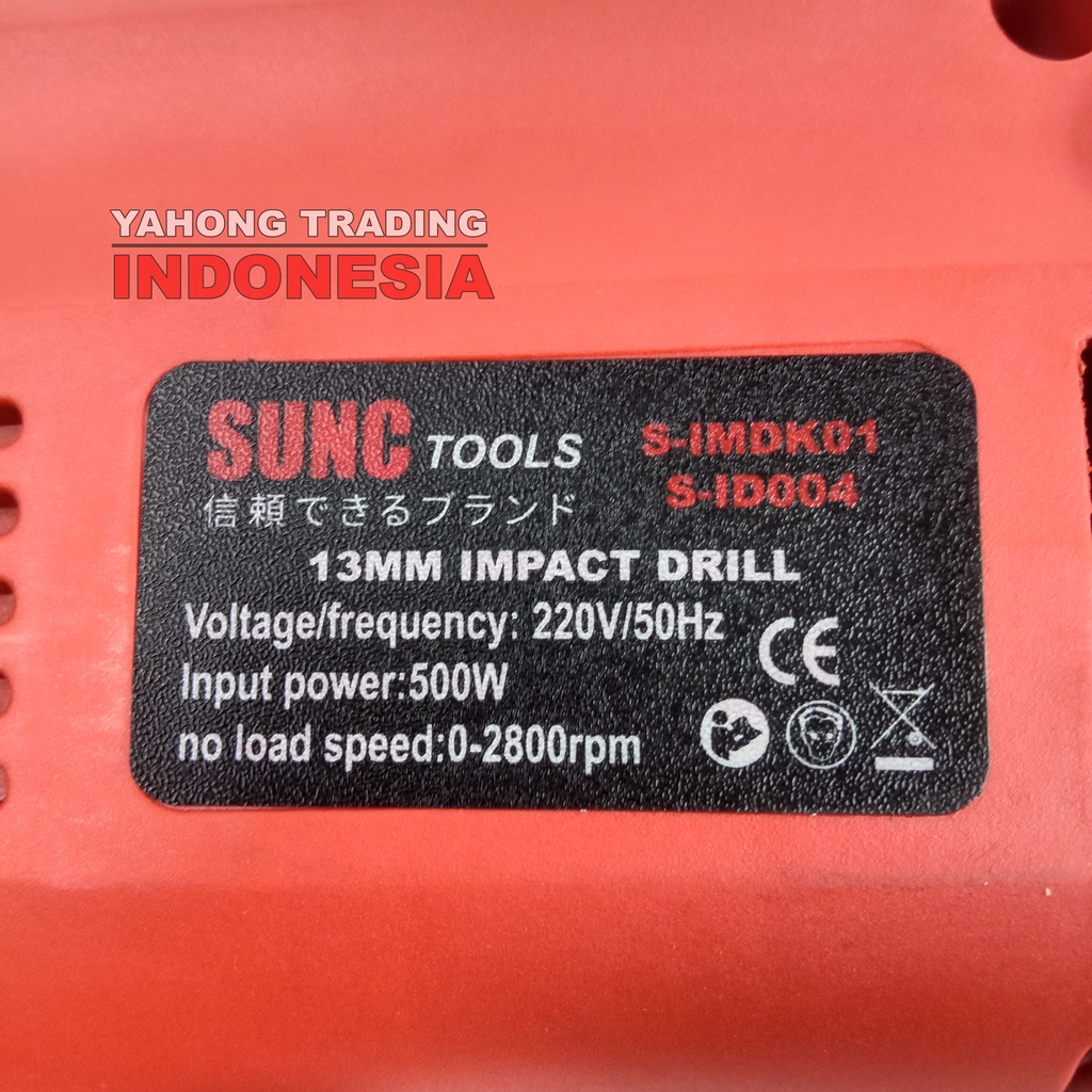 Mesin Bor Impact Drill Listrik 13mm Bolak Balik SIMDK01 SET LENGKAP 24 pcs SUNC TOOLS