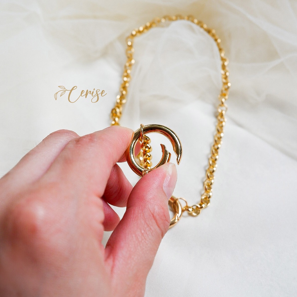 Zooey Necklace | Kalung rantai emas korea cantik aksesoris wanita trendy stylish