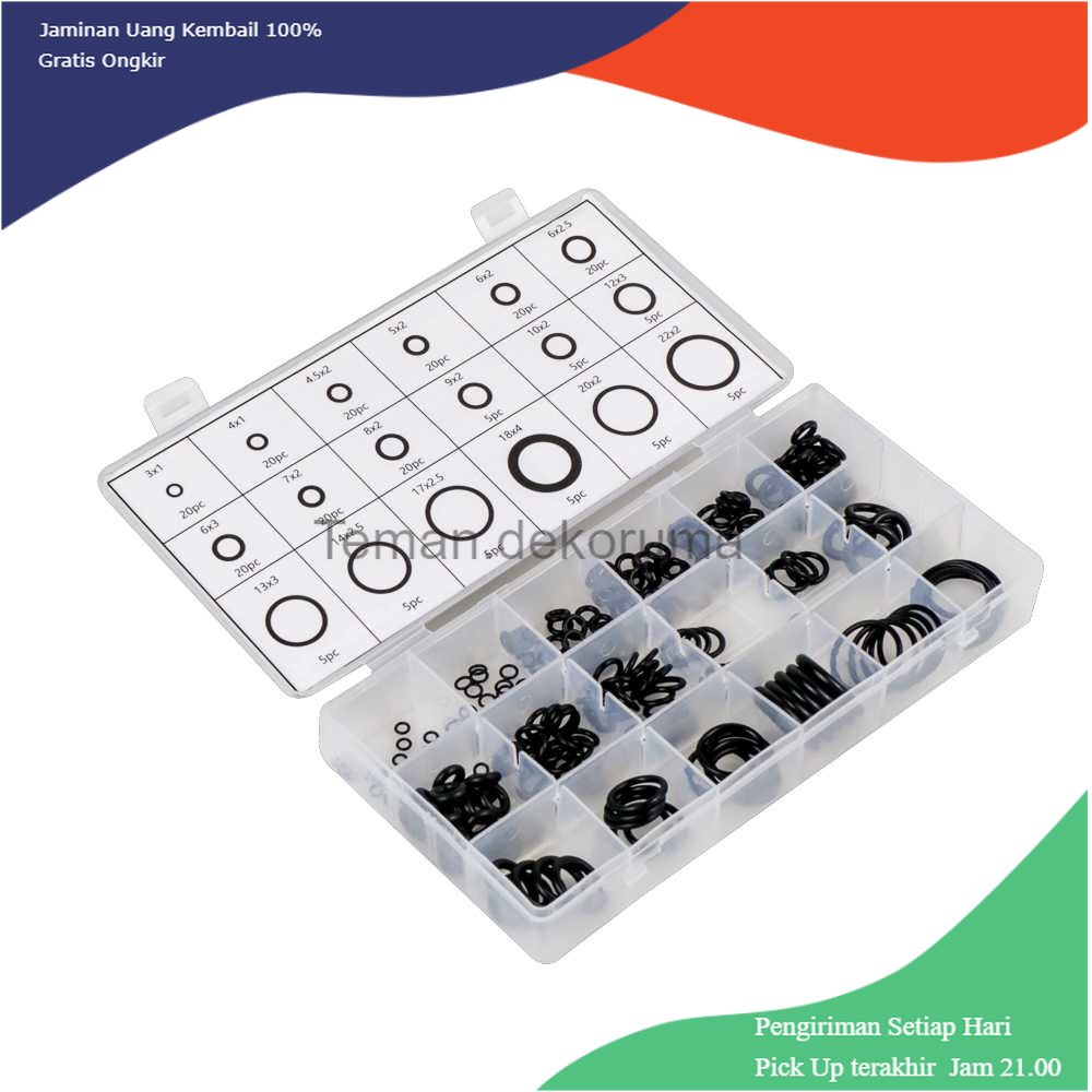 TD-PR2 Taffware Karet Rubber O Ring Seal Tightening 225 PCS - E436