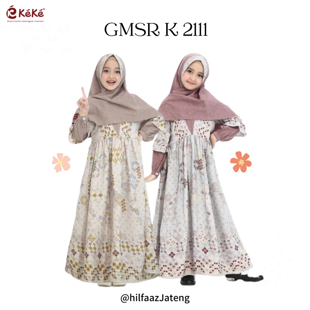 GAMIS ANAK KEKE CANTIK GMSR K 2111 ALEENA SERIES / GAMIS KEKE / GAMIS ANAK MURAH / GAMIS ANAK TERBAR