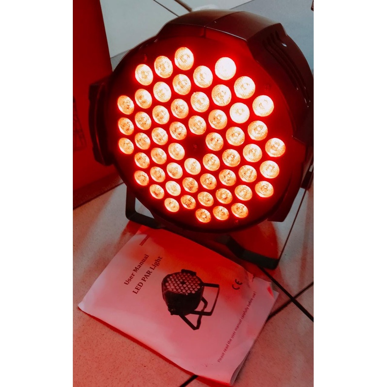 LAMPU LED SOROT DISCO PAR / LAMPU DISCO PAR 54 LED full color / lampu sorot disco