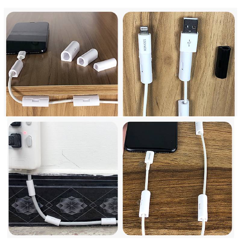 Data Line Manager Cord Holder Wall Wire Manager Data Line Organizer Universal Cable Organizer Penggulung Kabel USB Desktop Tidy Klip Pengatur Kabel