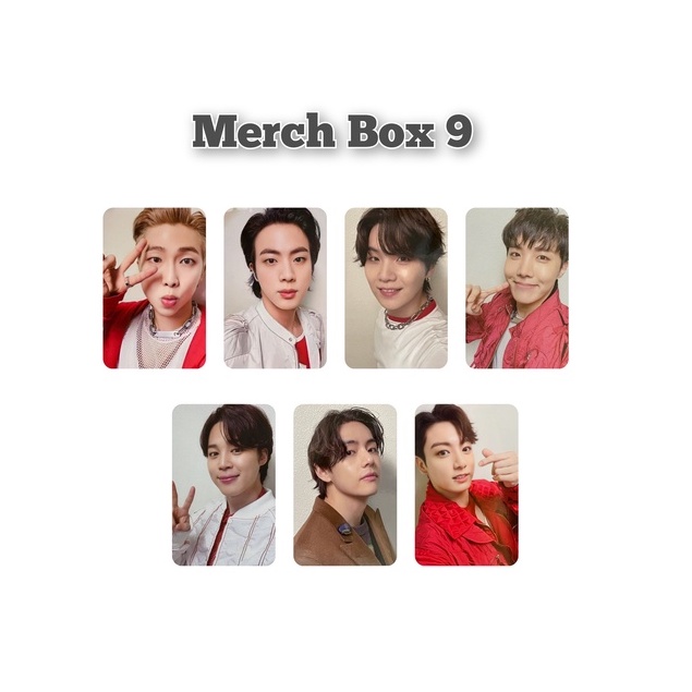 PC PHOTOCARD BTS MERCH BOX 9 UNOFF
